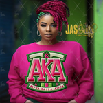 Load image into Gallery viewer, AKA FAUX EMBROIDERY READY TO PRESS TRANSFER