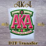 Load image into Gallery viewer, AKA FAUX EMBROIDERY READY TO PRESS TRANSFER