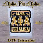 Load image into Gallery viewer, ALPHA FAUX EMBROIDERY READY TO PRESS TRANSFER