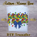Load image into Gallery viewer, AUTISM MAMA BOW READY TO PRESS