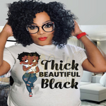 Load image into Gallery viewer, BETTY THICK BEAUTIFUL BLACK READY TO PRESS TRANSFER