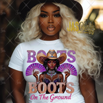 Load image into Gallery viewer, BLING BOOTS ON THE GROUND READY TO PRESS TRANSFER