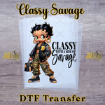 Load image into Gallery viewer, BETTY CLASSY SAVAGE READY TO PRESS TRANSFER