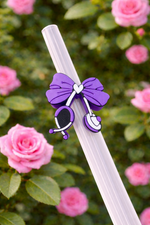 Load image into Gallery viewer, STETHOSCOPE BOW STRAW TOPPER