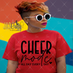 Load image into Gallery viewer, CHEER MODE ALL DAY EVERY DAY READY TO PRESS TRANSFER