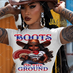 Load image into Gallery viewer, CURVY GIRL BOOTS ON THE GROUND READY TO PRESS TRANSFER