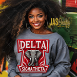 Load image into Gallery viewer, DELTA FAUX EMBROIDERY READY TO PRESS TRANSFER