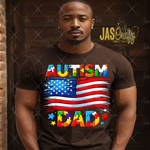 Load image into Gallery viewer, AUTISM DAD FLAG SHIRT