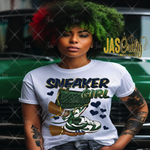 Load image into Gallery viewer, SNEAKER GIRL FOREST GREEN READY TO PRESS TRANSFER