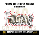 Load image into Gallery viewer, FALCONS DOUBLE SATIN APPLIQUE DIGITAL FILE