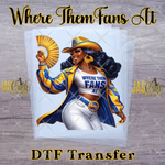 Load image into Gallery viewer, WHERE THEM FANS AT ROYAL-YELLOW READY TO PRESS TRANSFER