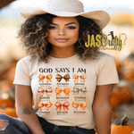 Load image into Gallery viewer, GOD SAYS I AM FALL BOWS READY TO PRESS TRANSFER