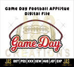 Load image into Gallery viewer, GAME DAY FOOTBALL APPLIQUE DGITAL FILE