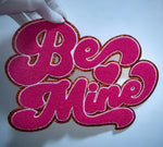 Load image into Gallery viewer, BE MINE VALENTINE CHENILLE PATCH-PINK
