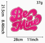 Load image into Gallery viewer, BE MINE VALENTINE CHENILLE PATCH-PINK