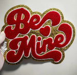 Load image into Gallery viewer, BE MINE VALENTINE CHENILLE PATCH-RED