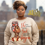 Load image into Gallery viewer, SHE WHO KNEELS BEFORE GOD SHIRT