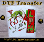 Load image into Gallery viewer, MEAN GREEN GUY HAND LPN READY TO PRESS TRANSFER