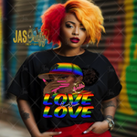 Load image into Gallery viewer, BADDIE LOVE IS LOVE PRIDE SHIRT