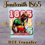 Load image into Gallery viewer, JUNETEENTH 1865 MALE DREAD HEAD READY TO PRESS TRANSFER