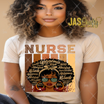 Load image into Gallery viewer, MELANIN NURSE AFFIRMATIONS READY TO PRESS TRANSFER