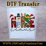 Load image into Gallery viewer, NURSE CLAUS FAUX EMBROIDERY READY TO PRESS TRANSFER