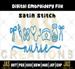 Load image into Gallery viewer, NURSE ICONS SATIN EMBROIDERY DESIGN