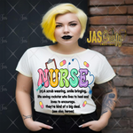 Load image into Gallery viewer, DEFINTION OF A NURSE READY TO PRESS TRANSFER