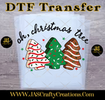 Load image into Gallery viewer, OH MY CHRISTMAS TREE SNACKS READY TO PRESS TRANSFER