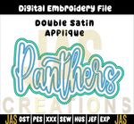 Load image into Gallery viewer, DOUBLE SATIN PANTHERS APPLIQUE DIGITAL FILE