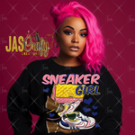 Load image into Gallery viewer, SNEAKER GIRL PINK YELLOW READY TO PRESS TRANSFER