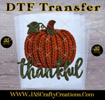 Load image into Gallery viewer, CROCHET THANKFUL PUMPKIN READY TO PRESS TRANSFER