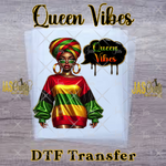 Load image into Gallery viewer, QUEEN VIBES READY TO PRESS TRANSFER