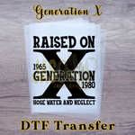 Load image into Gallery viewer, RAISED ON GENERATION X READY TO PRESS TRANSFER