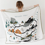 Load image into Gallery viewer, NATIONAL PARKS COTTON MUSLIN BABY QUILT