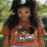 Load image into Gallery viewer, BADDIE SELF MADE BROWN READY TO PRESS TRANSFER