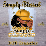 Load image into Gallery viewer, SIMPLY BLESSED READY TO PRESS TRANSFER