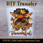 Load image into Gallery viewer, THANKFUL MESSY BUN READY TO PRESS TRANSFER