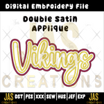 Load image into Gallery viewer, DOUBLE SATIN VIKINGS APPLIQUE DIGITAL FILE