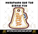 Load image into Gallery viewer, MEGAPHONE BAG TAG ITH DIGITAL FILE