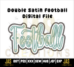 Load image into Gallery viewer, DOUBLE SATIN FOOTBALL APPLIQUE DIGITAL FILE