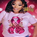 Load image into Gallery viewer, BREAST CANCER RIBBON GLOVES SHIRT