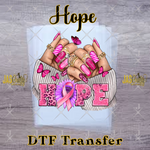 Load image into Gallery viewer, BREAST CANCER HOPE NAILS READY TO PRESS TRANSFER