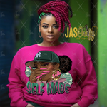 Load image into Gallery viewer, BADDIE SELF MADE PINK READY TO PRESS TRANSFER