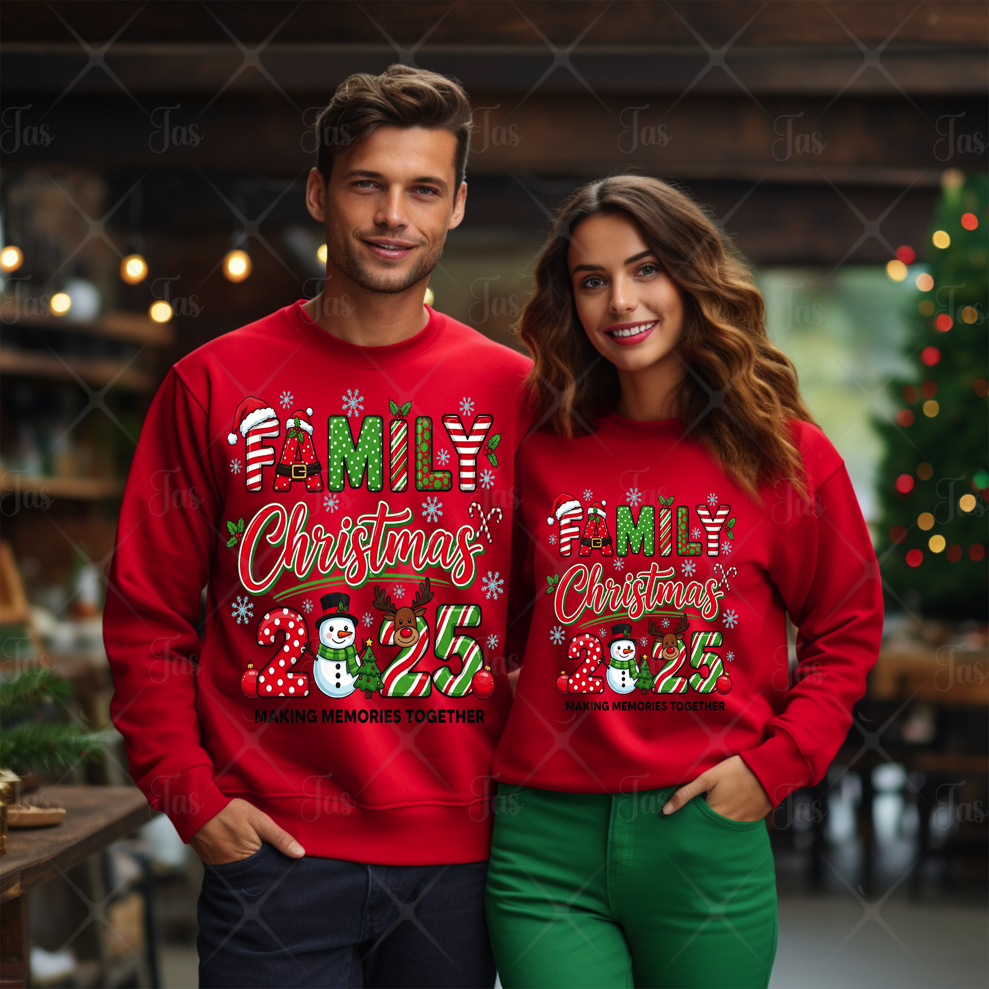 FAMILY CHRISTMAS MEMORIES DTF GANG SHEET