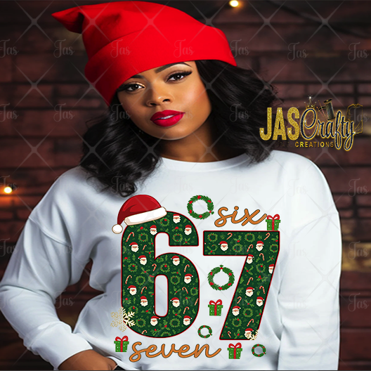 SIX SEVEN CHRISTMAS READY TO PRESS TRANSFER
