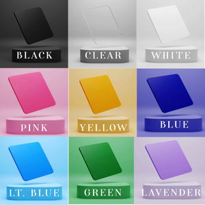 ENGRAVED ACRYLIC HAT BAR VISION BOARD