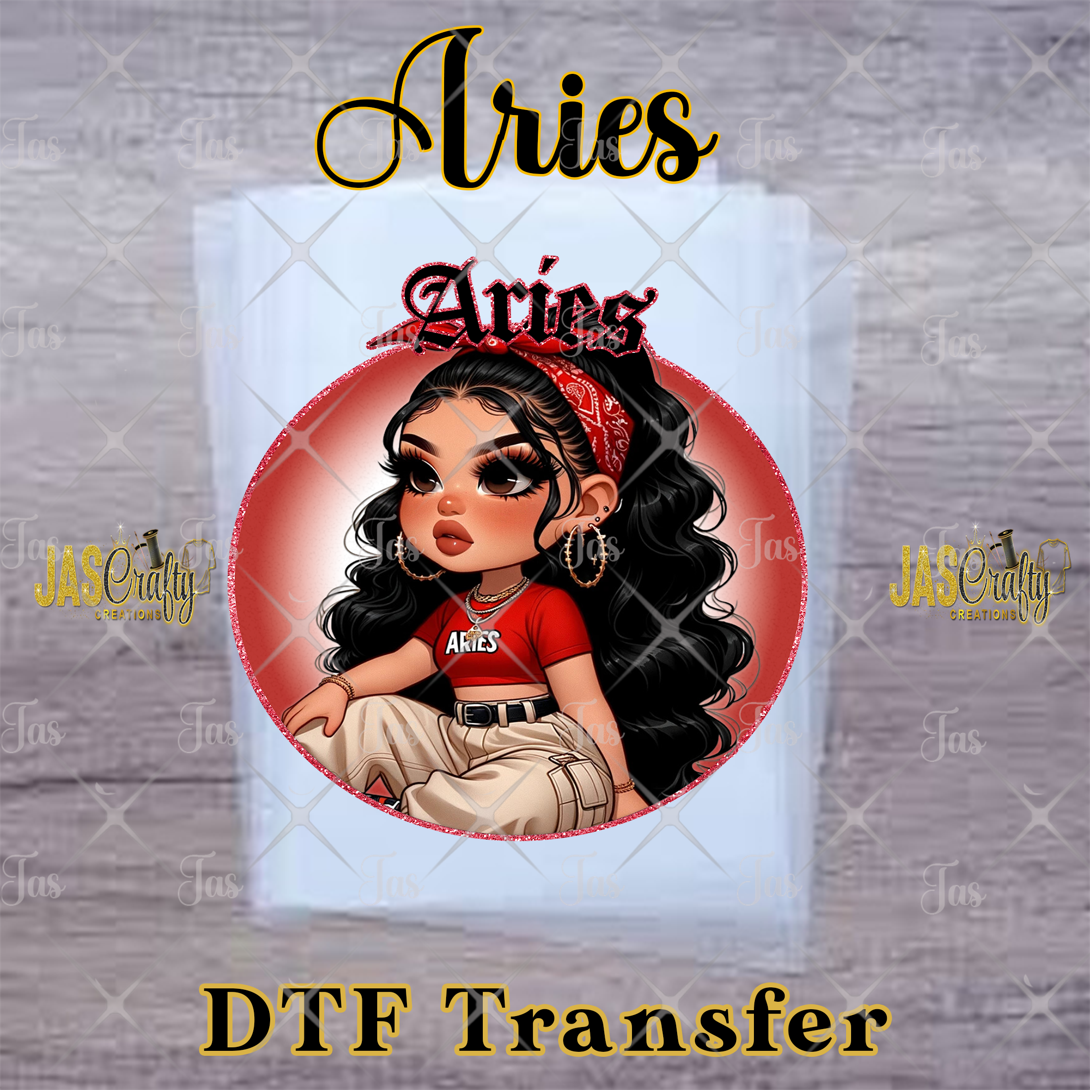 ARIES GIRL READY TO PRESS TRANSFER