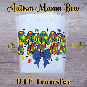AUTISM MAMA BOW READY TO PRESS