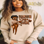 Load image into Gallery viewer, BETTY BROWN SUGAR BABE READY TO PRESS TRANSFER
